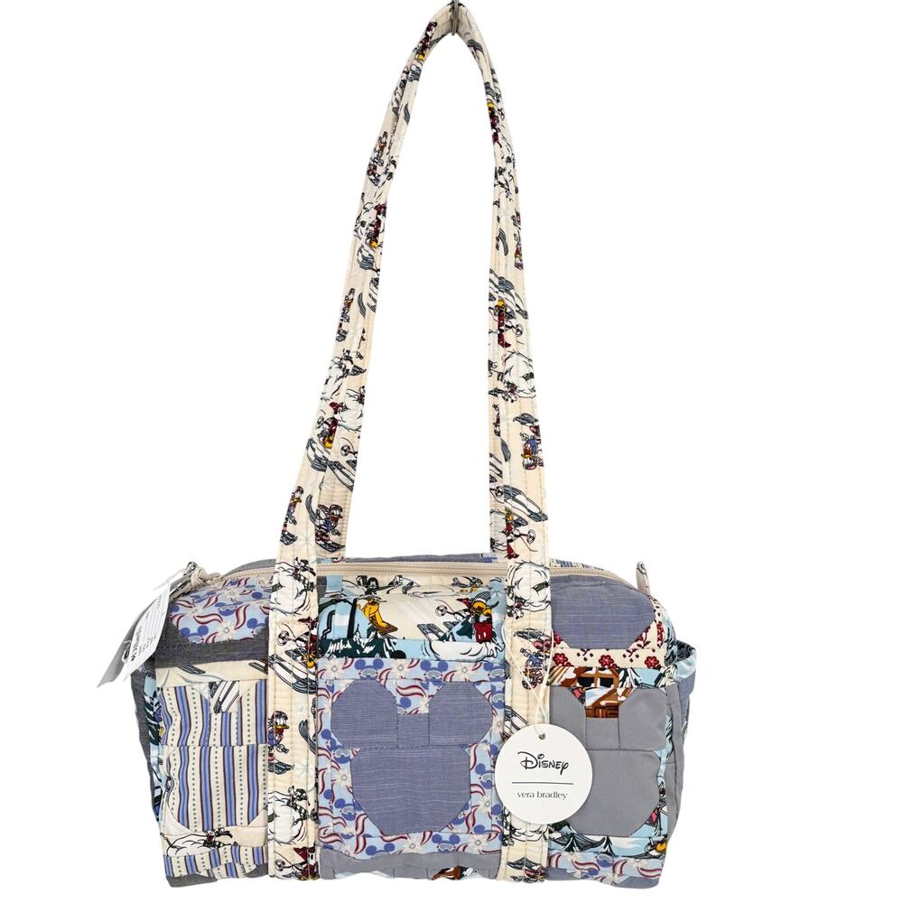 Vera Bradley Disney Original 100 Handbag Ski Weekend Mickey Patchwork Quilt